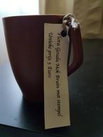 Flora Gouda Mok Bruin met stempel, Ophalen of Verzenden