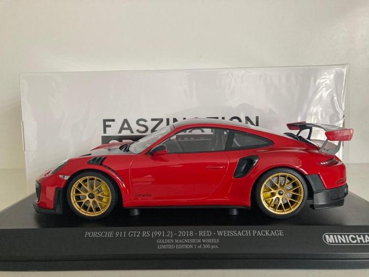 Porsche 911 (991 II) GT2 RS Weissach Package 1:18 (nieuw), Hobby en Vrije tijd, Modelauto's | 1:18, Nieuw, Auto, MiniChamps, Verzenden