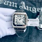 Cartier Santos 40mm wit automaat, Overige merken, Staal, Staal, Ophalen of Verzenden