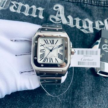 Cartier Santos 40mm wit automaat beschikbaar voor biedingen