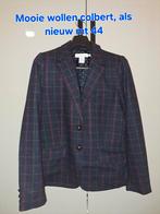 Mooie wollen colbert, mt 44 als nieuw, H&M LOGG, H&M, Blauw, Maat 42/44 (L), Ophalen of Verzenden
