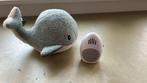 Walvis Knuffel met Hartslag Apparaat, Ophalen of Verzenden, Zo goed als nieuw, Overige typen, Met geluid