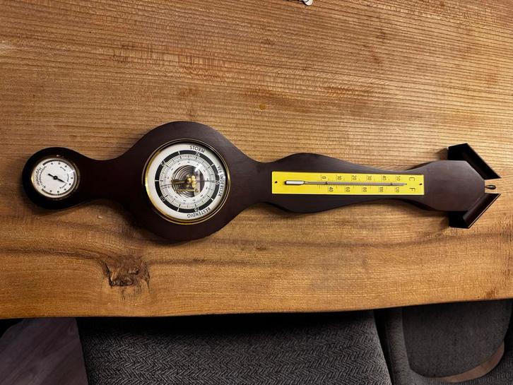 Barometer / weerstation uit 1972, Audio, Tv en Foto, Weerstations en Barometers, Zo goed als nieuw, Ophalen of Verzenden