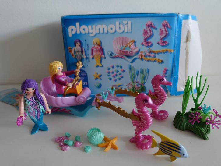 Playmobil StarterPack Koets met zeepaardjes - 70033, Kinderen en Baby's, Speelgoed | Playmobil, Zo goed als nieuw, Complete set