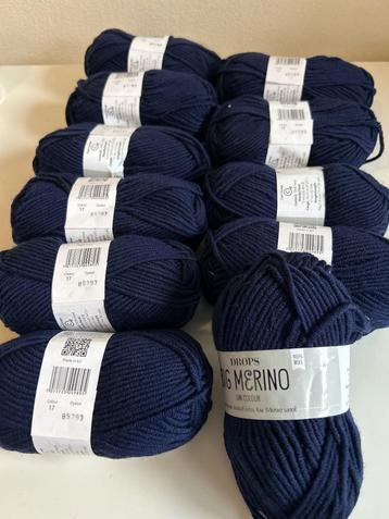 Drops big merino wol blauw 11 x beschikbaar voor biedingen
