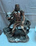 Tyr met Wolf - Mythologische Figuur, Ophalen of Verzenden