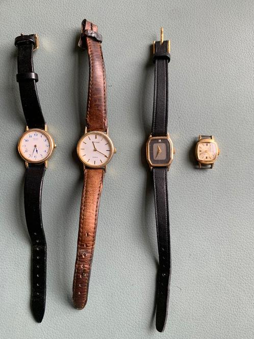 4 vintage dames horloges, Sieraden, Tassen en Uiterlijk, Horloges | Antiek, Seiko, Staal, Ophalen of Verzenden