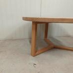 Eiken Ronde Salontafel - verouderde showmodel. D90XH45CM, Gebruikt, 50 tot 100 cm, Modern, Minder dan 50 cm