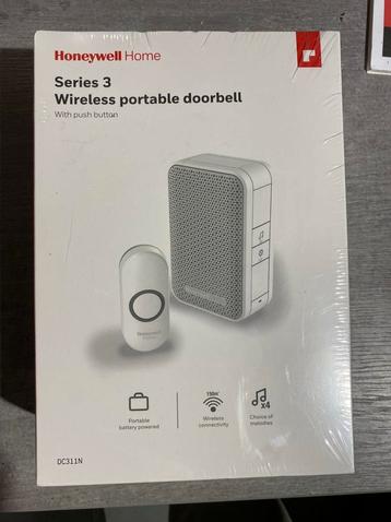 Draadloze draagbare deurbel—Honeywell Home  (Series 3) beschikbaar voor biedingen