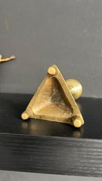 Kleine Antieke Messing Kandelaar, Ophalen of Verzenden, Koper of Brons
