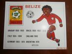 BELIZE 1982; 2 BLOKKEN WK VOETBALLEN, Postzegels en Munten, Verzenden, Postfris, Sport