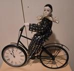 Vintage Clown op Fiets Klok Decoratie, Antiek en Kunst, Ophalen of Verzenden