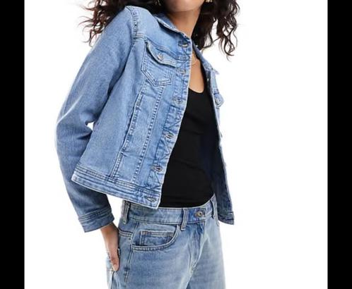 Spijker jas breshka denim maat s, Kleding | Dames, Jassen | Zomer, Zo goed als nieuw, Blauw, Verzenden