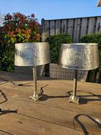 2 x Zilveren kleurige staande lampen, Ophalen, Gebruikt, Minder dan 30 watt, Gloeilamp