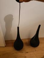 Set hanglampen mat zwart, Huis en Inrichting, Lampen | Hanglampen, Ophalen, Zo goed als nieuw, Minder dan 50 cm
