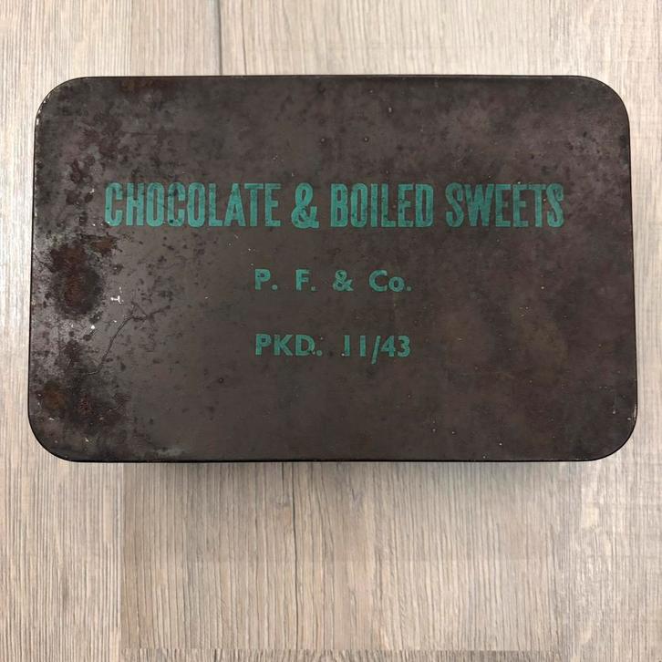 Chocolate & boiled sweets 1943, Verzamelen, Militaria | Tweede Wereldoorlog, Ophalen of Verzenden