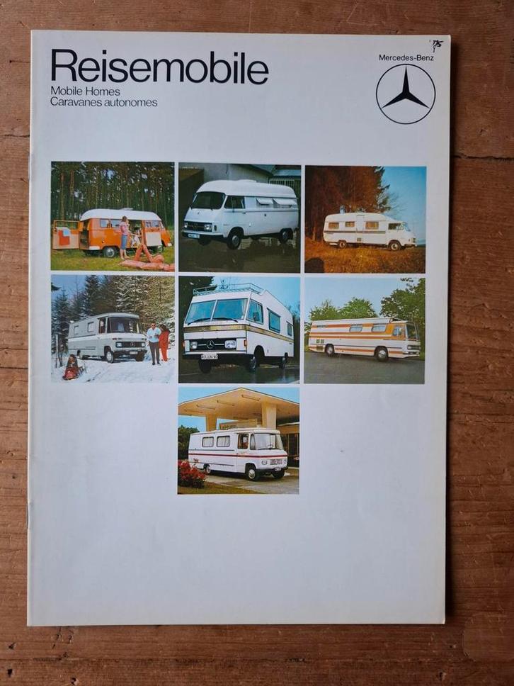 Mercedes-Benz Reisemobile brochures - 1975, Boeken, Auto's | Folders en Tijdschriften, Zo goed als nieuw, Mercedes, Ophalen of Verzenden