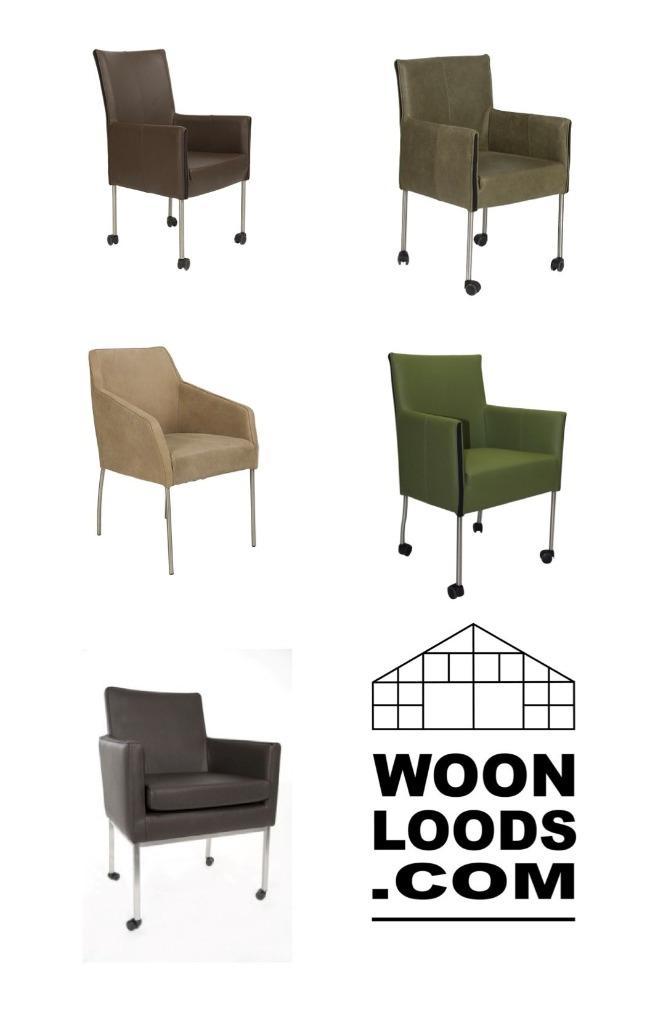 Leren eetkamerstoelen | Eigen productie in NL, Huis en Inrichting, Stoelen, Nieuw, Vijf, Zes of meer stoelen, Bruin, Ophalen