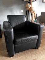 Casa Italia zwarte stoel 75x80x80, Ophalen, Gebruikt, 75 tot 100 cm, Leer