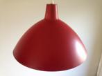aluminium Danish design hanglamp rood fifties, Gebruikt, Ophalen of Verzenden, Metaal, Minder dan 50 cm