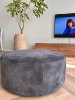 Mooie ronde Poef Goossens voetenbank of als tafelset, Ophalen, Zo goed als nieuw, Rond