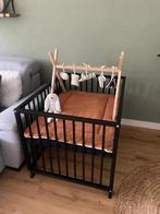 Bopita Retro Box Zwart met Matras, Ophalen of Verzenden, Gebruikt, Vierkant, Boxkleed