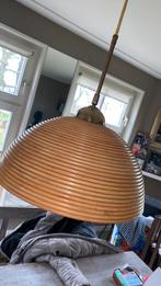 Vintage rotan bamboe hanglamp Gabriela Crespi, Huis en Inrichting, Lampen | Hanglampen, Ophalen of Verzenden