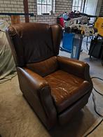 Leren Relaxstoel - Comfortabel en Stijlvol, Huis en Inrichting, Ophalen, Gebruikt, 75 tot 100 cm, Leer