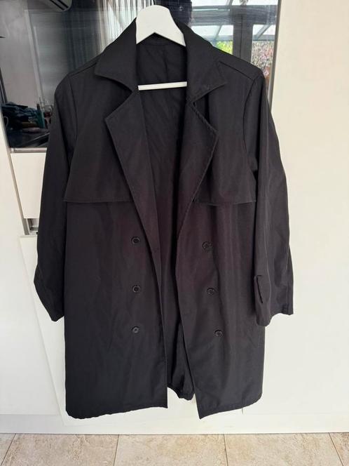 Trenchcoat nt.48, Kleding | Dames, Grote Maten, Zo goed als nieuw, Jas of Mantel, Zwart, Ophalen of Verzenden