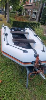 Kolibri KM-260 Rubberboot met elektromotor en handtrailer., Watersport en Boten, Rubberboten, Gebruikt, Elektrisch, Hout, Minder dan 70 pk