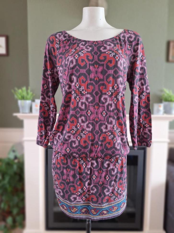 Custo mooie jurk / lange tuniek mt 4 42 L | Gratis Verzenden, Kleding | Dames, Jurken, Zo goed als nieuw, Maat 42/44 (L), Overige kleuren