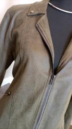 Soepel Lederlook groen jasje, Ophalen, Maat 46/48 (XL) of groter, Zo goed als nieuw, Jasje