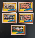 5 oude voetbal reclame verzamel plaatjes MONTY WK '86 France, Ophalen of Verzenden, Gebruikt, Buitenlandse clubs, Poster, Plaatje of Sticker