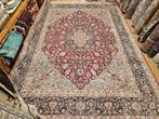 Handgeknoopt perzisch tapijt yazd 400x300, Huis en Inrichting, Stoffering | Tapijten en Kleden, Info@SlatsAntiek.nl, Tweedehands