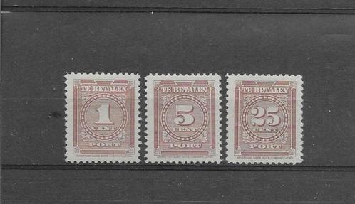 Suriname 1945, NVPH P33 t/m P35, Ongebruikt., Postzegels en Munten, Postzegels | Suriname, Postfris, Verzenden