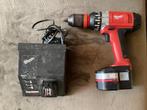 Milwaukee Accuschroefmachine, Accuboormachine, Doe-het-zelf en Verbouw, Gereedschap | Boormachines, Ophalen, Gebruikt, 600 watt of meer