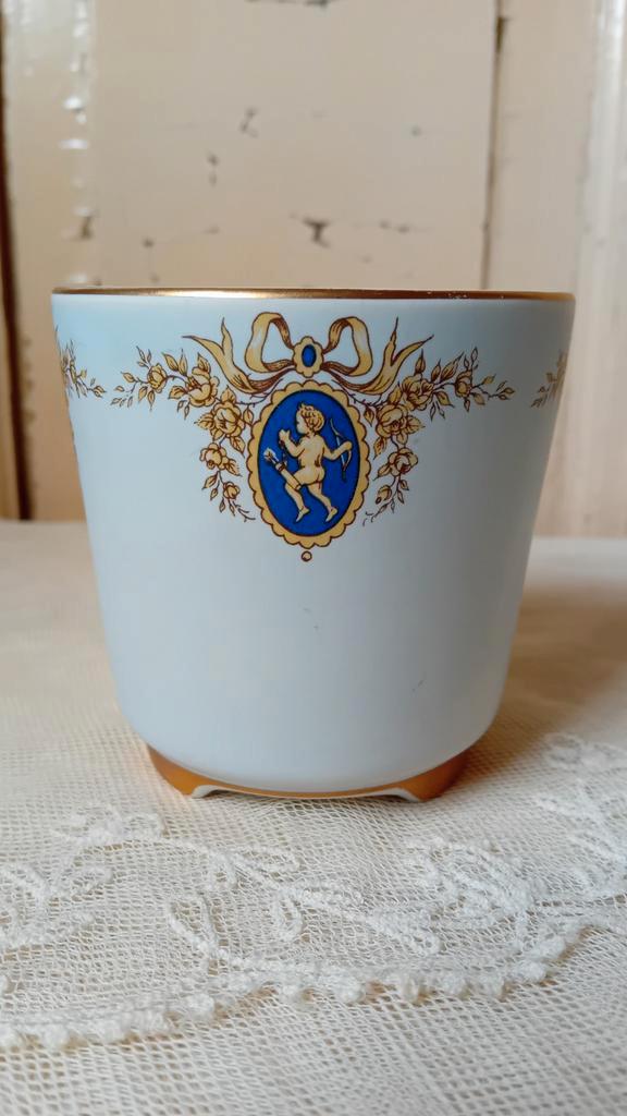 Cachepotje/vaas FLORA GOUDA/LYDIA, Antiek en Kunst, Antiek | Keramiek en Aardewerk, Verzenden