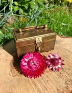 Vintage koperen sieradenkistje, schatkistje, Antiek en Kunst, Antiek | Koper en Brons, Ophalen of Verzenden