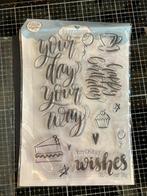 Elisabeth Craft designs teksten birthday wishes, Ophalen of Verzenden, Zo goed als nieuw, Clearstamp