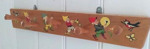 VINTAGE kinderkapstokje kabouters ca. 43x 7cm, Antiek en Kunst, Curiosa en Brocante, Ophalen of Verzenden