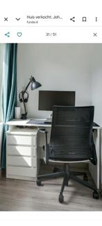 Jysk Bureau 60x120 wit met 4 lades, Ophalen, Gebruikt, Bureau