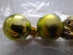 4 mosgroene kerstballetjes, Onbekend, Ophalen of Verzenden, Zo goed als nieuw, Losse verkoop