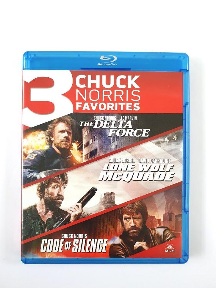 Chuck Norris Favorites - 3 Films NL ondertiteld, Cd's en Dvd's, Blu-ray, Zo goed als nieuw, Actie, Ophalen of Verzenden