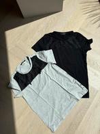 2 shirts Scotch & Soda dames sterren S 36 grijs en zwart, Ophalen of Verzenden, Zo goed als nieuw, Maat 36 (S)