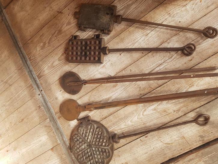 Wafelijzers, Antiek en Kunst, Antiek | Keukenbenodigdheden, Ophalen of Verzenden