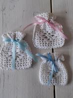 3 Gehaakte zakjes voor een stuk zeep - zeepzakjes, nostalgie, Hobby en Vrije tijd, Breien en Haken, Ophalen of Verzenden, Zo goed als nieuw