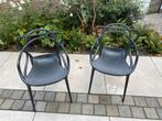 Kartell Masters stoel 2x, Tuin en Terras, Tuinstoelen, Ophalen, Gebruikt, Kunststof, Stapelbaar
