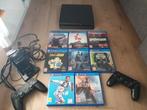 Playstation 4 slim 1TB, Spelcomputers en Games, Spelcomputers | Sony PlayStation 4, Met games, Met 2 controllers, Ophalen of Verzenden
