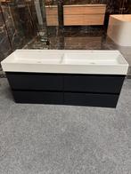 Badmeubel 140 cm MAT ZWART Sanibell van €3617 nu €1250, Ophalen, 100 tot 150 cm, Nieuw, Minder dan 100 cm