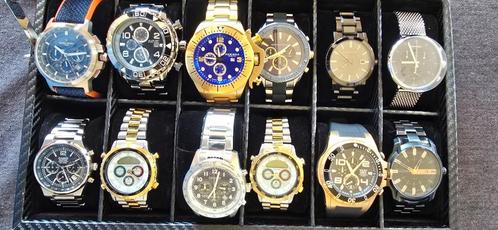 HORLOGE VERZAMELING (48x)., Sieraden, Tassen en Uiterlijk, Horloges | Heren, Nieuw, Polshorloge, Overige merken, Overige materialen